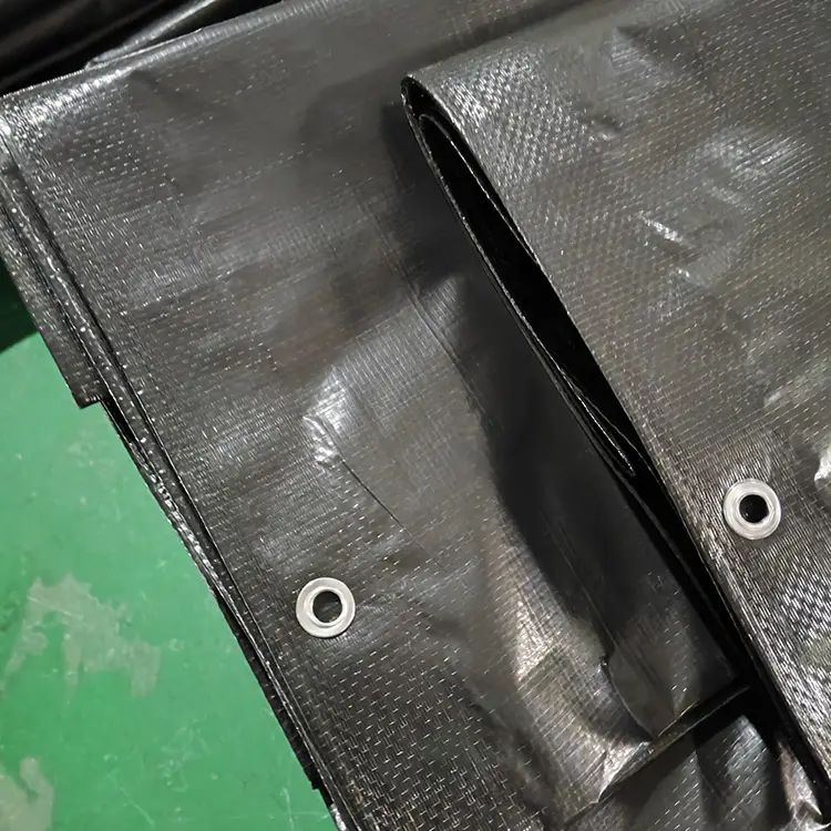 130g ब्लैक वर्जिन पे टार्पुलिन