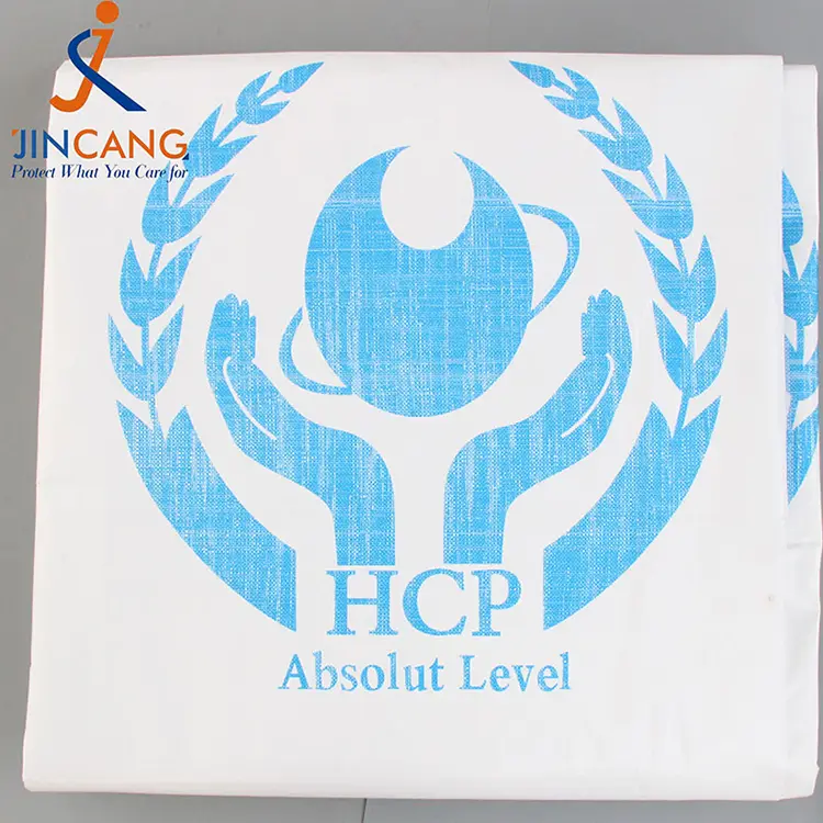 प्रिंट पे टार्पुलिन के साथ 180g सफेद